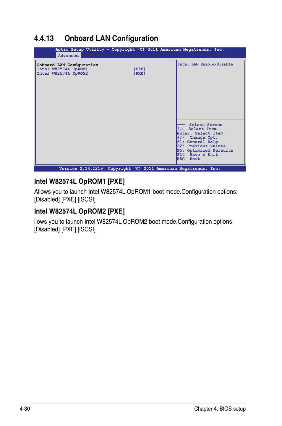 13 onboard lan configuration, 13 onboard lan configuration -30 | Asus Z9PH-D16 User Manual | Page 88 / 184