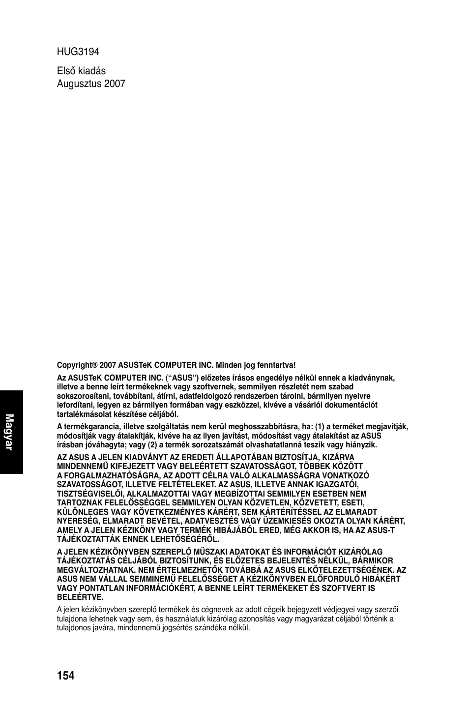 Magyar | Asus M2Ne User Manual | Page 155 / 691