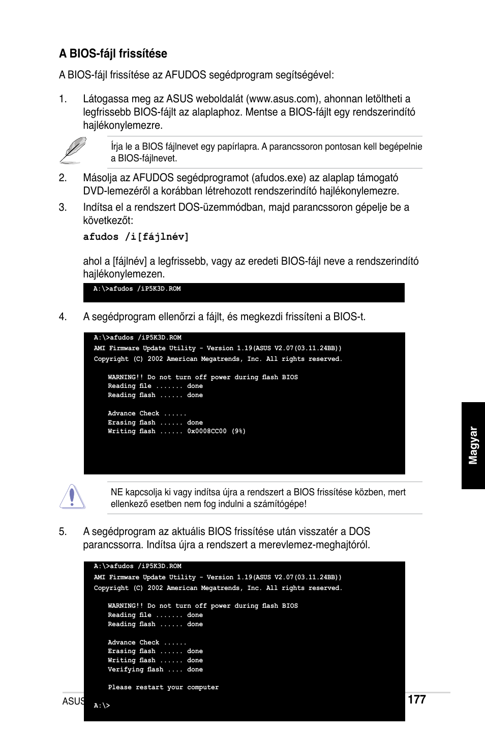 A bios-fájl frissítése | Asus M2Ne User Manual | Page 178 / 691