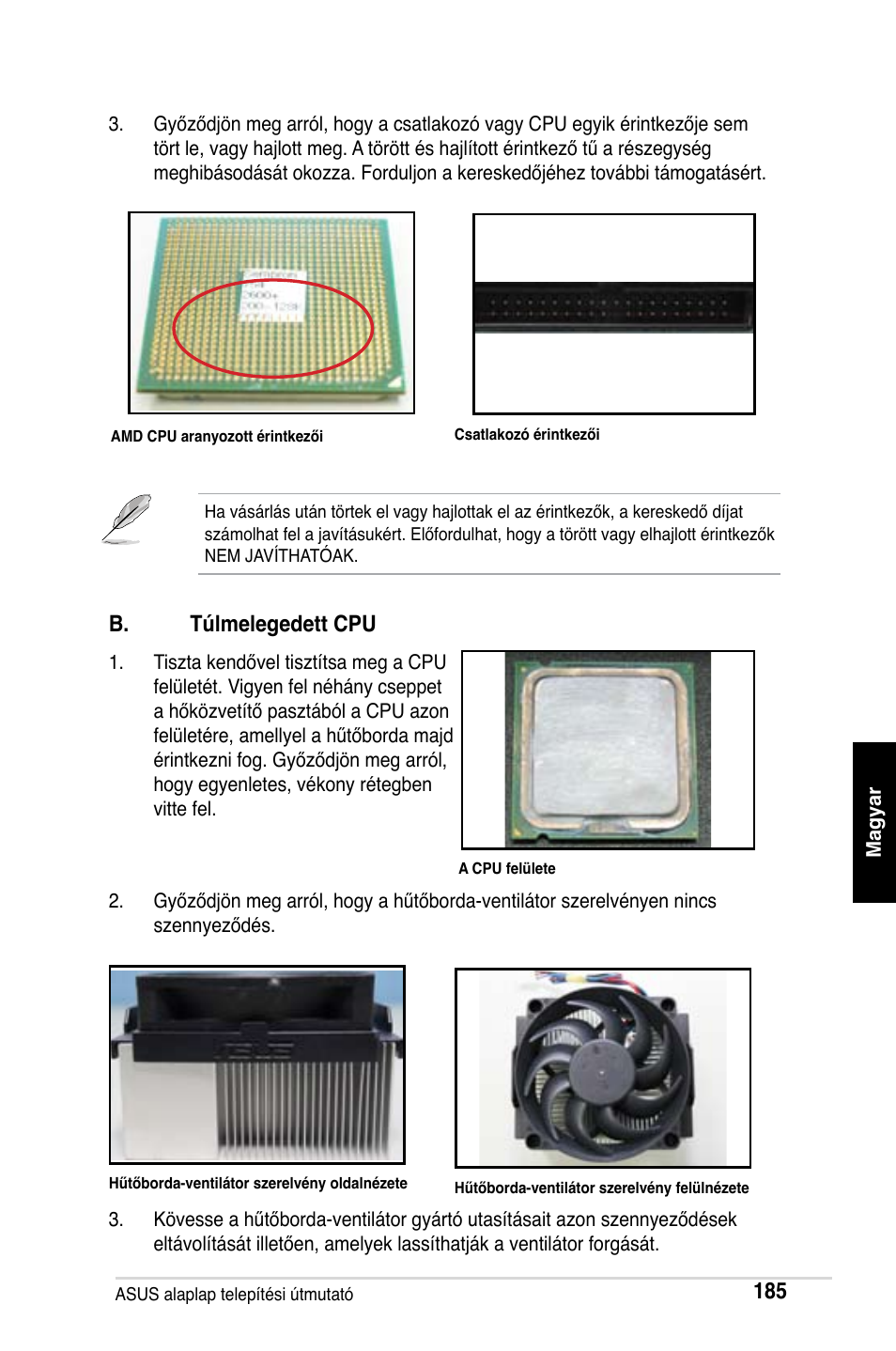 B. túlmelegedett cpu | Asus M2Ne User Manual | Page 186 / 691