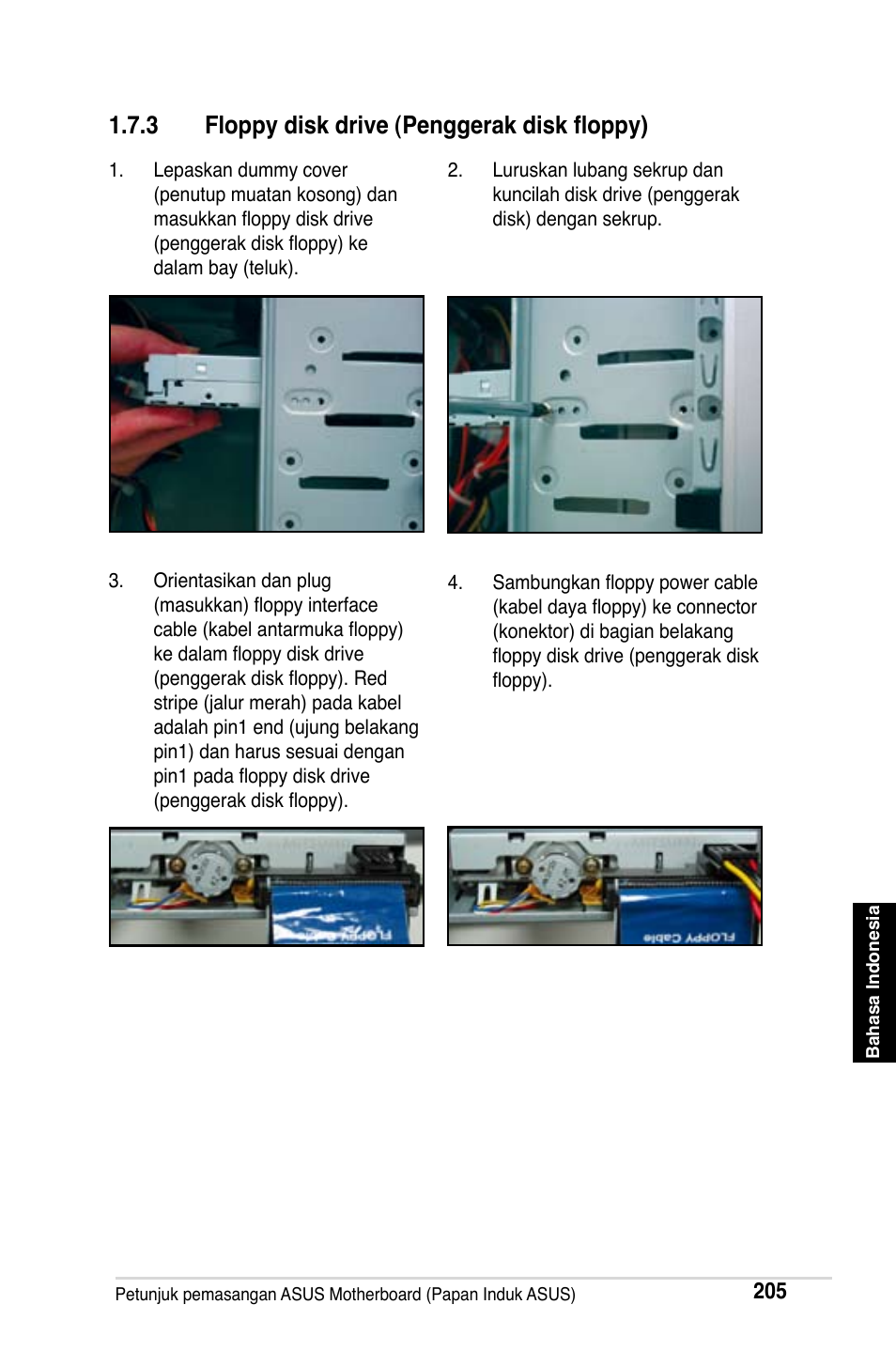 3 floppy disk drive (penggerak disk floppy) | Asus M2Ne User Manual | Page 206 / 691