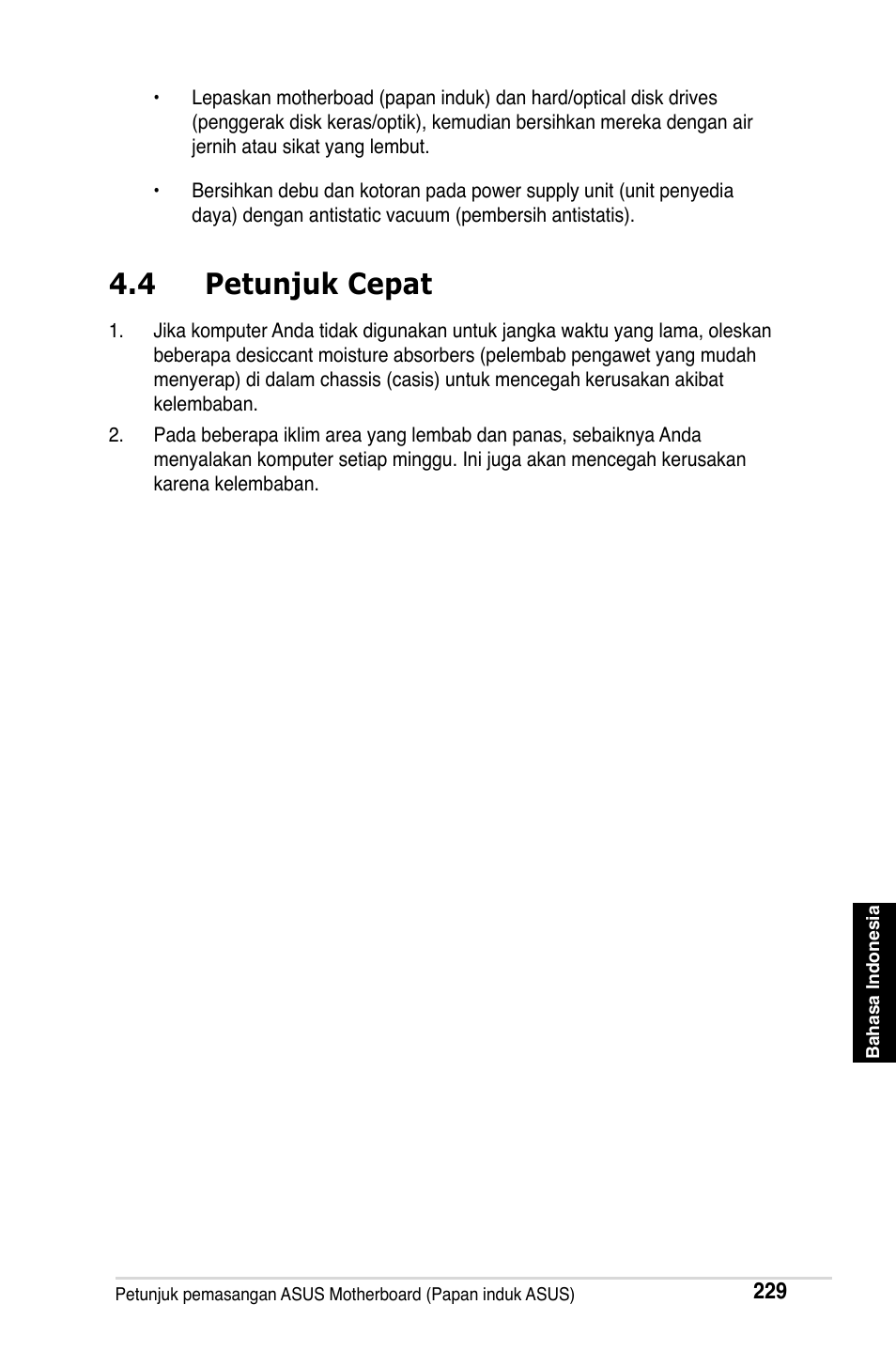 4 petunjuk cepat | Asus M2Ne User Manual | Page 230 / 691