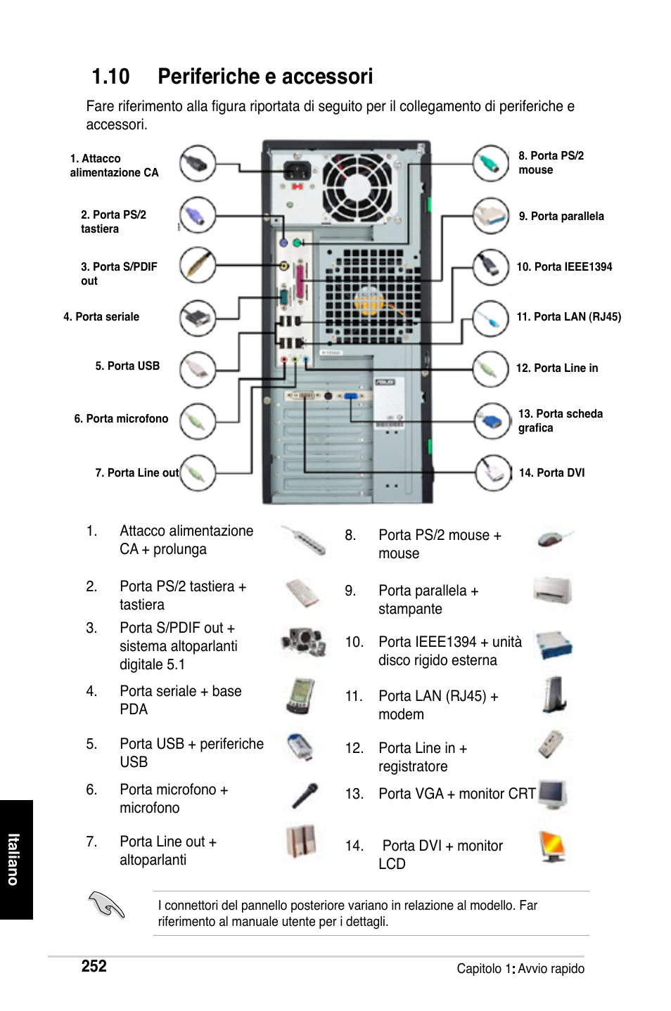 10 periferiche e accessori | Asus M2Ne User Manual | Page 253 / 691