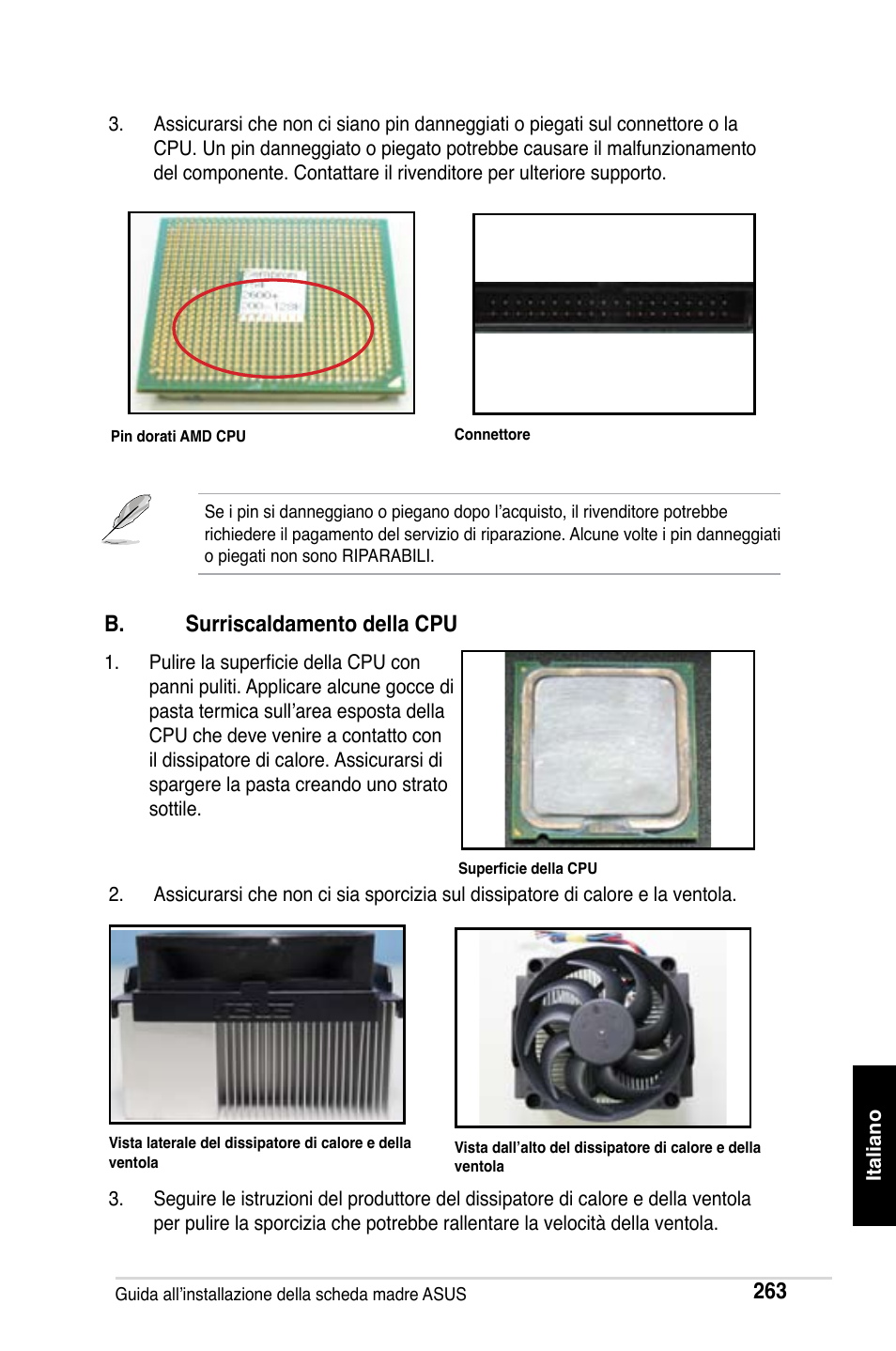 B. surriscaldamento della cpu | Asus M2Ne User Manual | Page 264 / 691