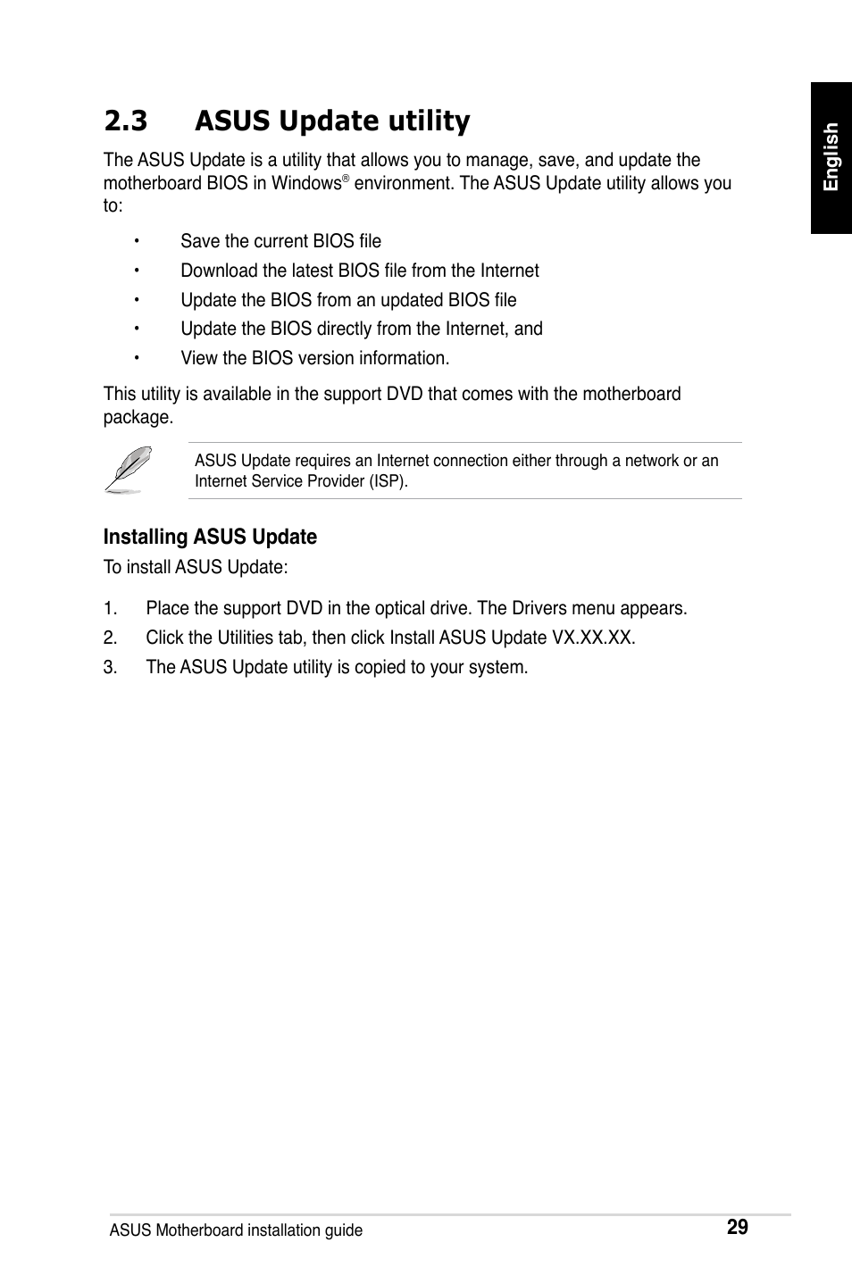 3 asus update utility | Asus M2Ne User Manual | Page 30 / 691