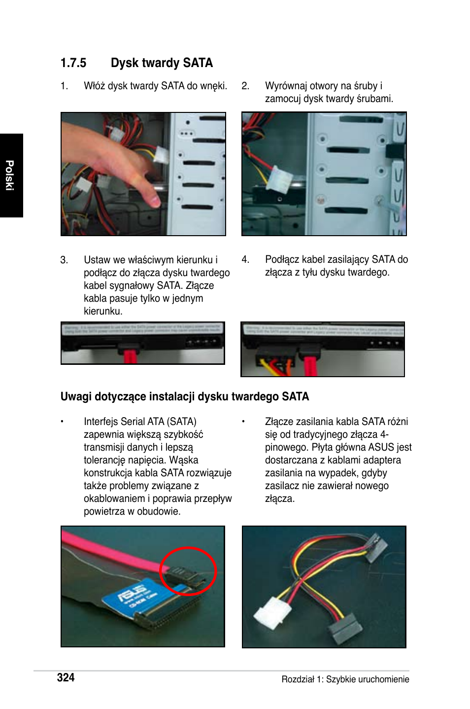 5 dysk twardy sata | Asus M2Ne User Manual | Page 325 / 691