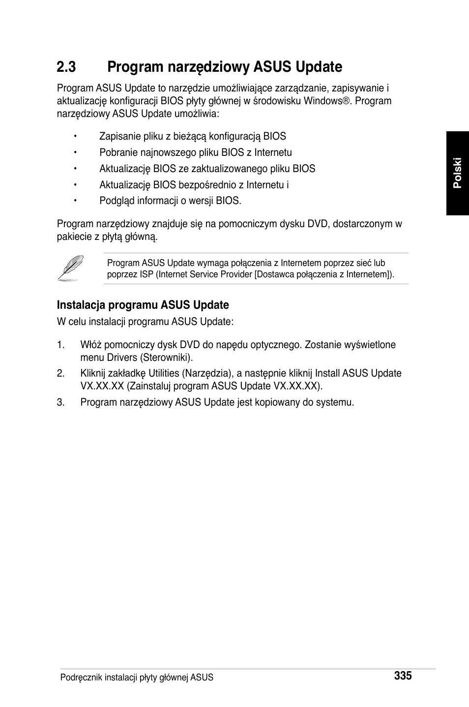 3 program narzędziowy asus update | Asus M2Ne User Manual | Page 336 / 691