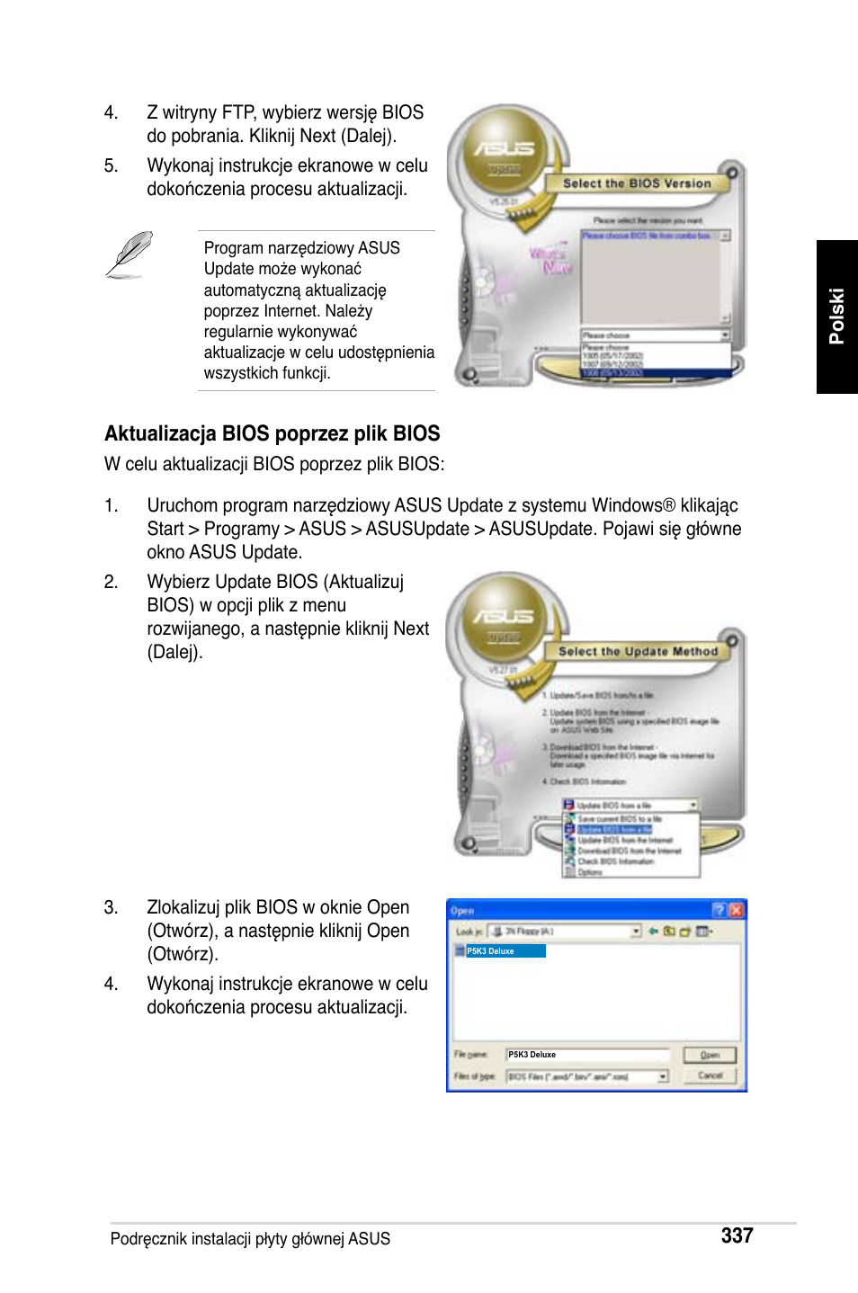 Aktualizacja bios poprzez plik bios | Asus M2Ne User Manual | Page 338 / 691