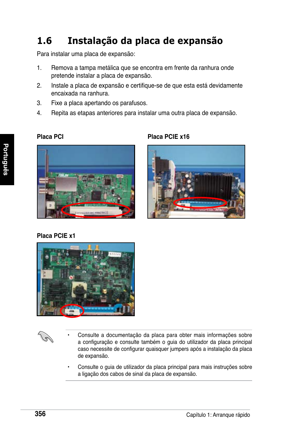 6 instalação da placa de expansão | Asus M2Ne User Manual | Page 357 / 691