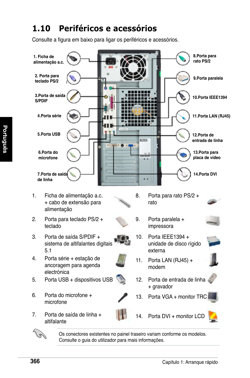 10 periféricos e acessórios | Asus M2Ne User Manual | Page 367 / 691