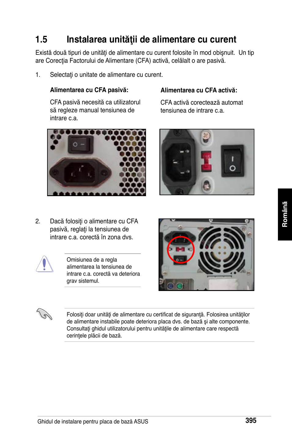 5 instalarea unităţii de alimentare cu curent | Asus M2Ne User Manual | Page 396 / 691