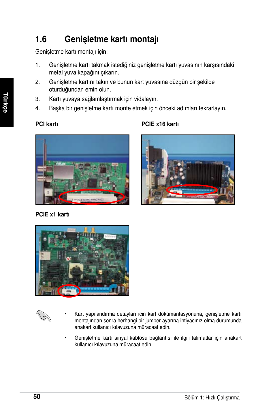 6 genişletme kartı montajı | Asus M2Ne User Manual | Page 51 / 691