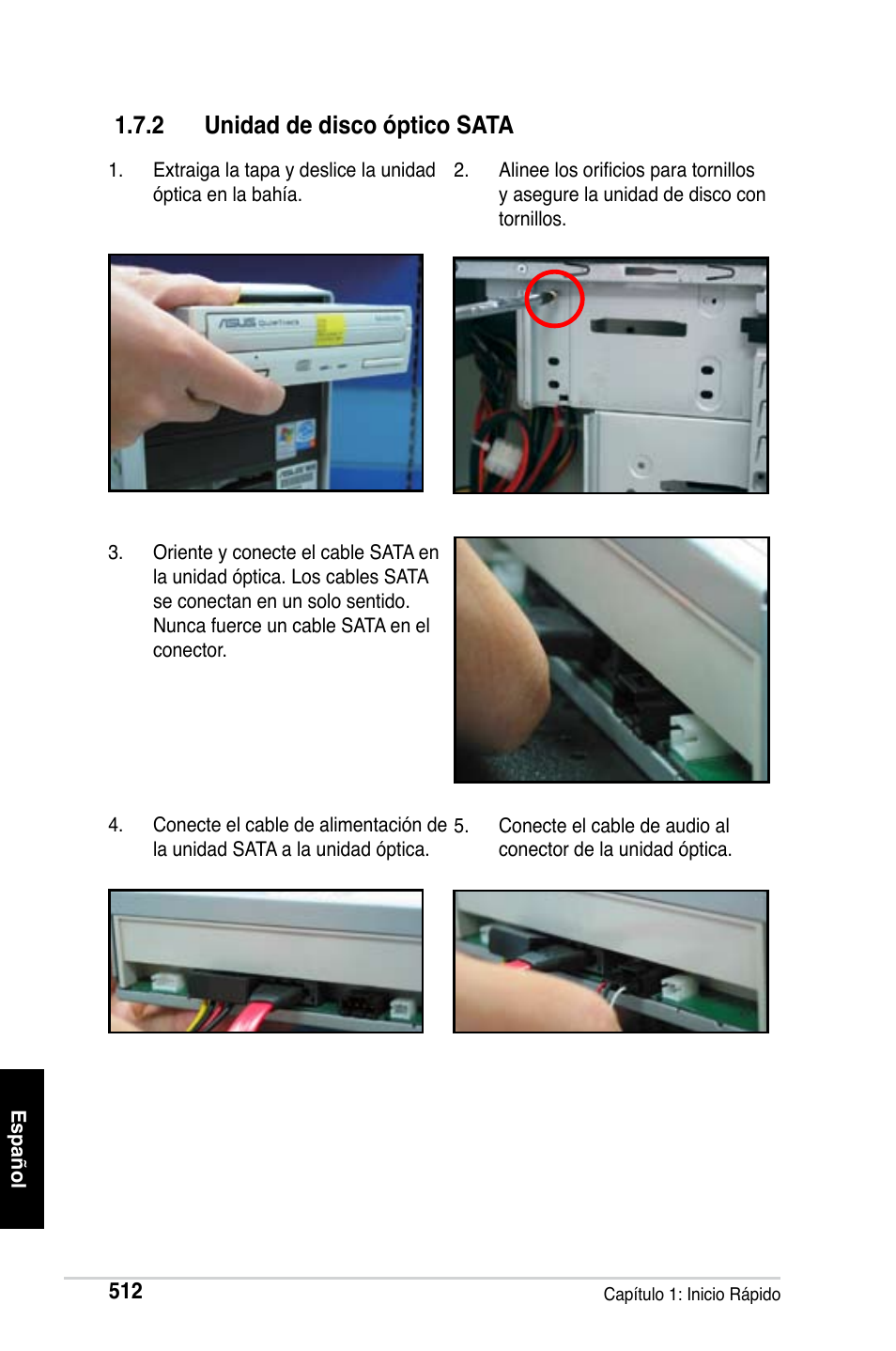 2 unidad de disco óptico sata | Asus M2Ne User Manual | Page 513 / 691