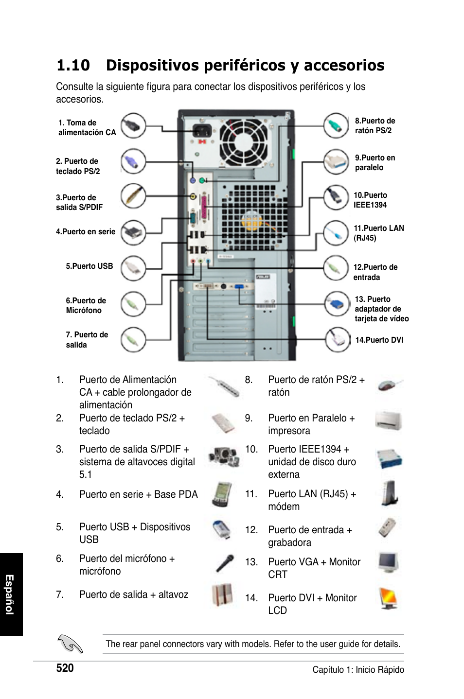 10 dispositivos periféricos y accesorios | Asus M2Ne User Manual | Page 521 / 691