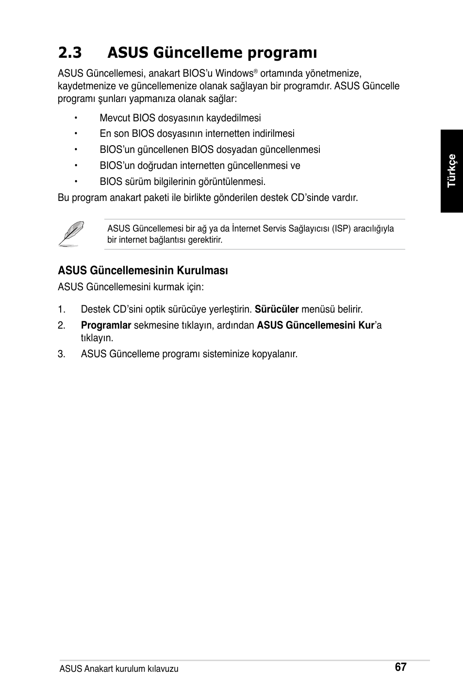 3 asus güncelleme programı | Asus M2Ne User Manual | Page 68 / 691