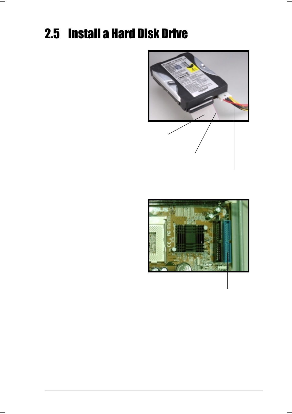 5 install a hard disk drive | Asus Terminator Tualatin User Manual | Page 23 / 106