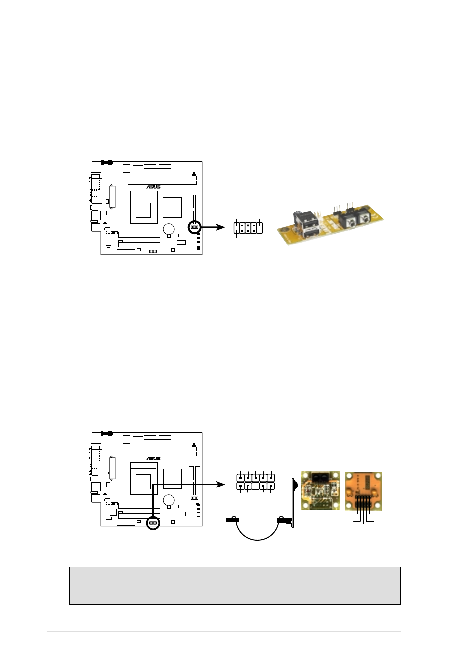 Tusc usb ports, Tusc infrared module connector | Asus Terminator Tualatin User Manual | Page 54 / 106