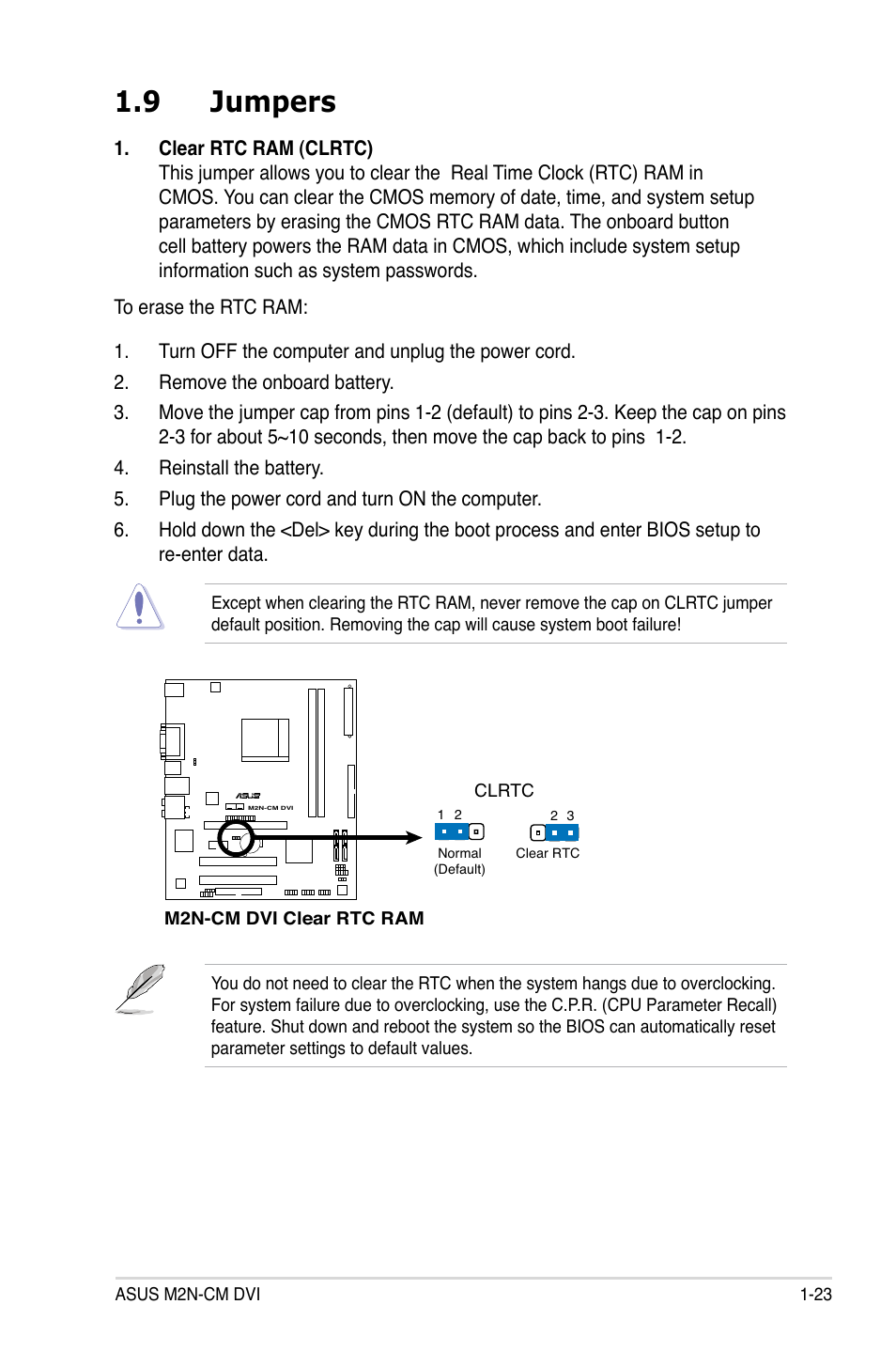 9 jumpers | Asus M2N-VM DVI User Manual | Page 35 / 97