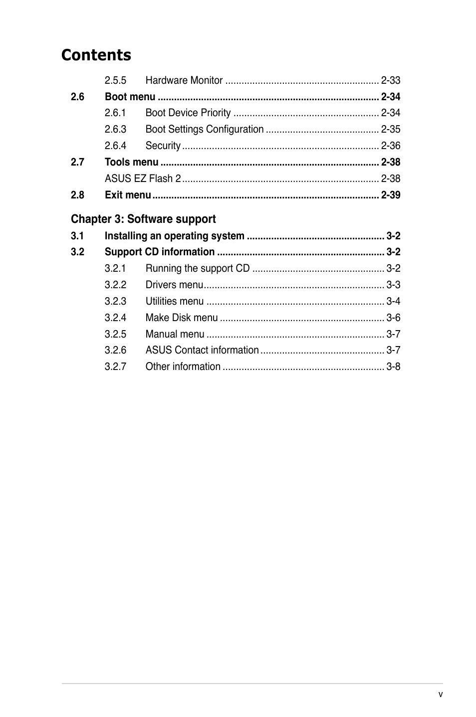 Asus M2N-VM DVI User Manual | Page 5 / 97