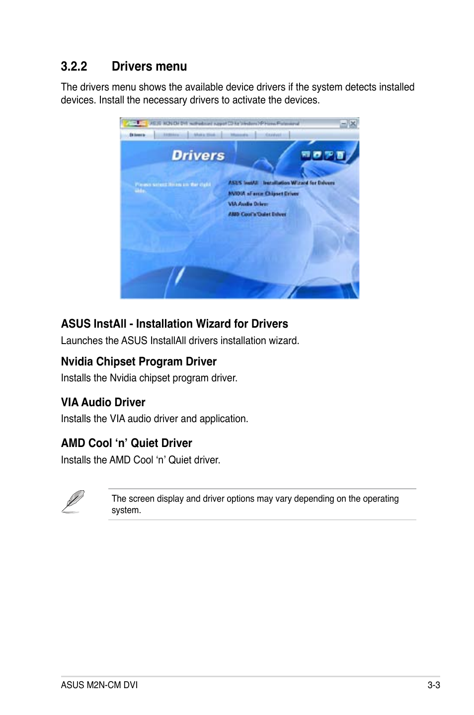 2 drivers menu | Asus M2N-VM DVI User Manual | Page 90 / 97