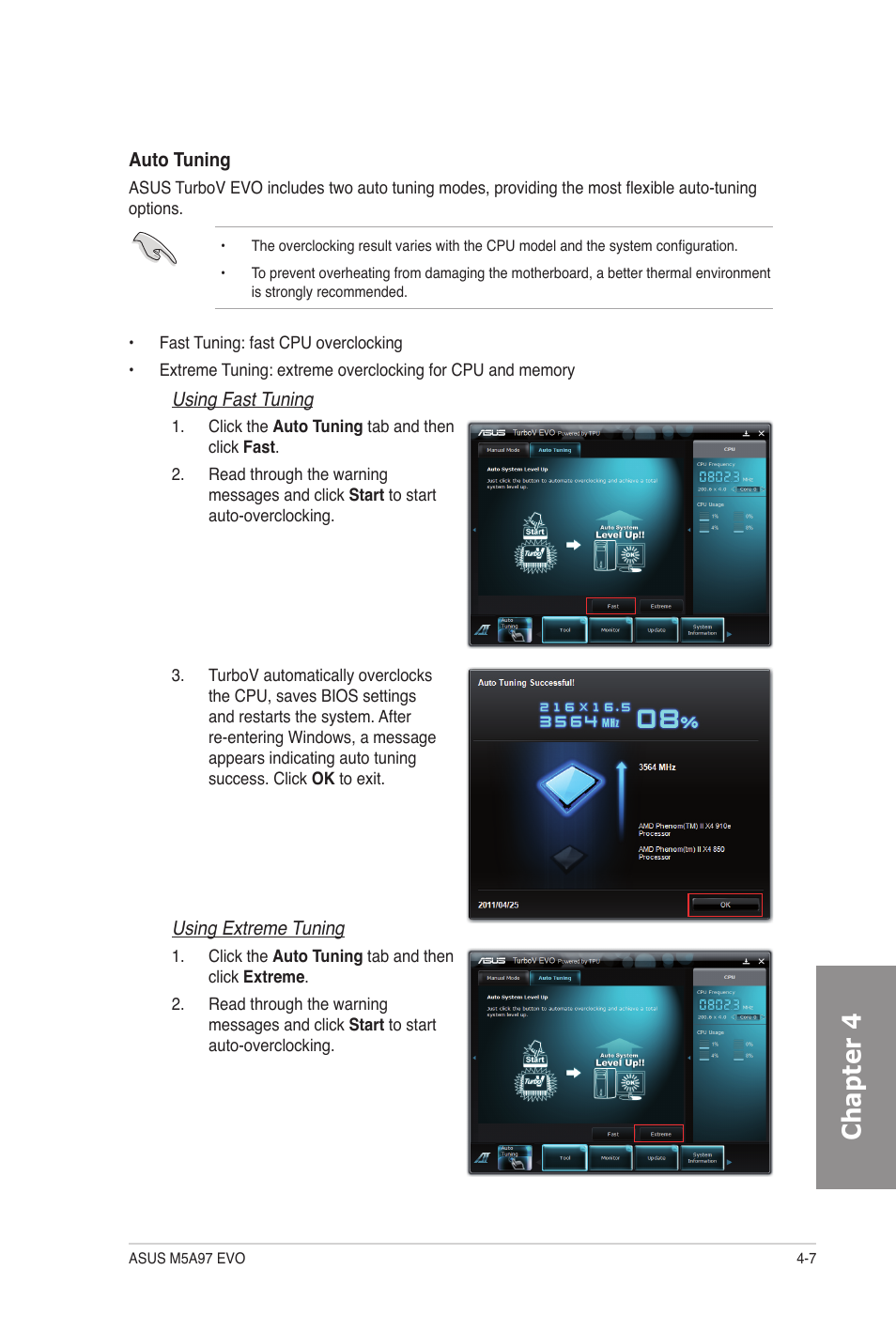 Chapter 4 | Asus M5A97 EVO User Manual | Page 107 / 132