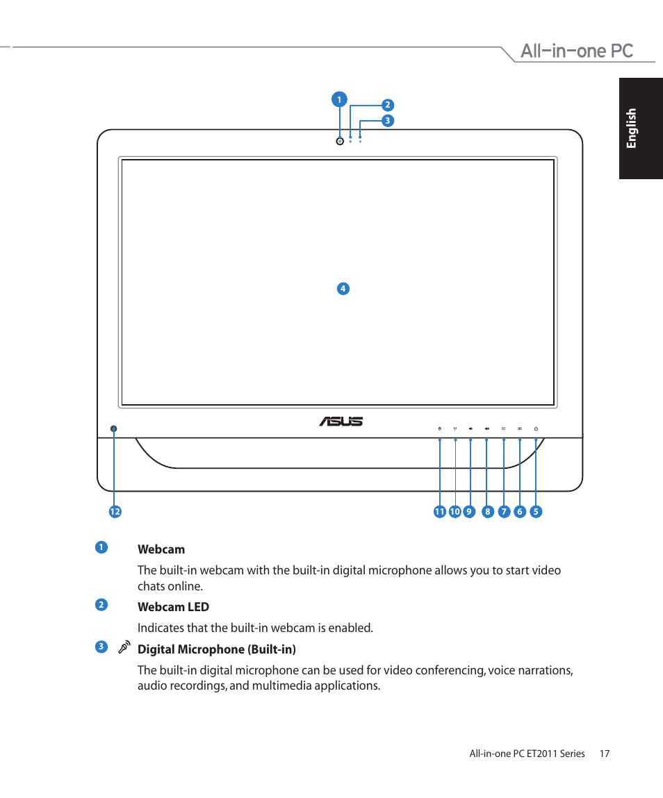 Asus ET2011AGT User Manual | Page 17 / 42