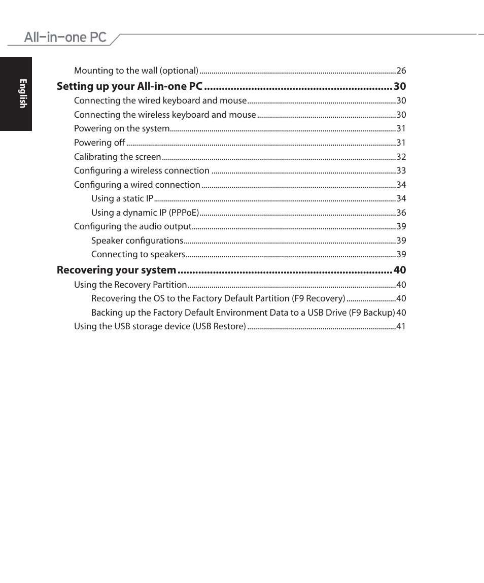 Asus ET2011AGT User Manual | Page 4 / 42