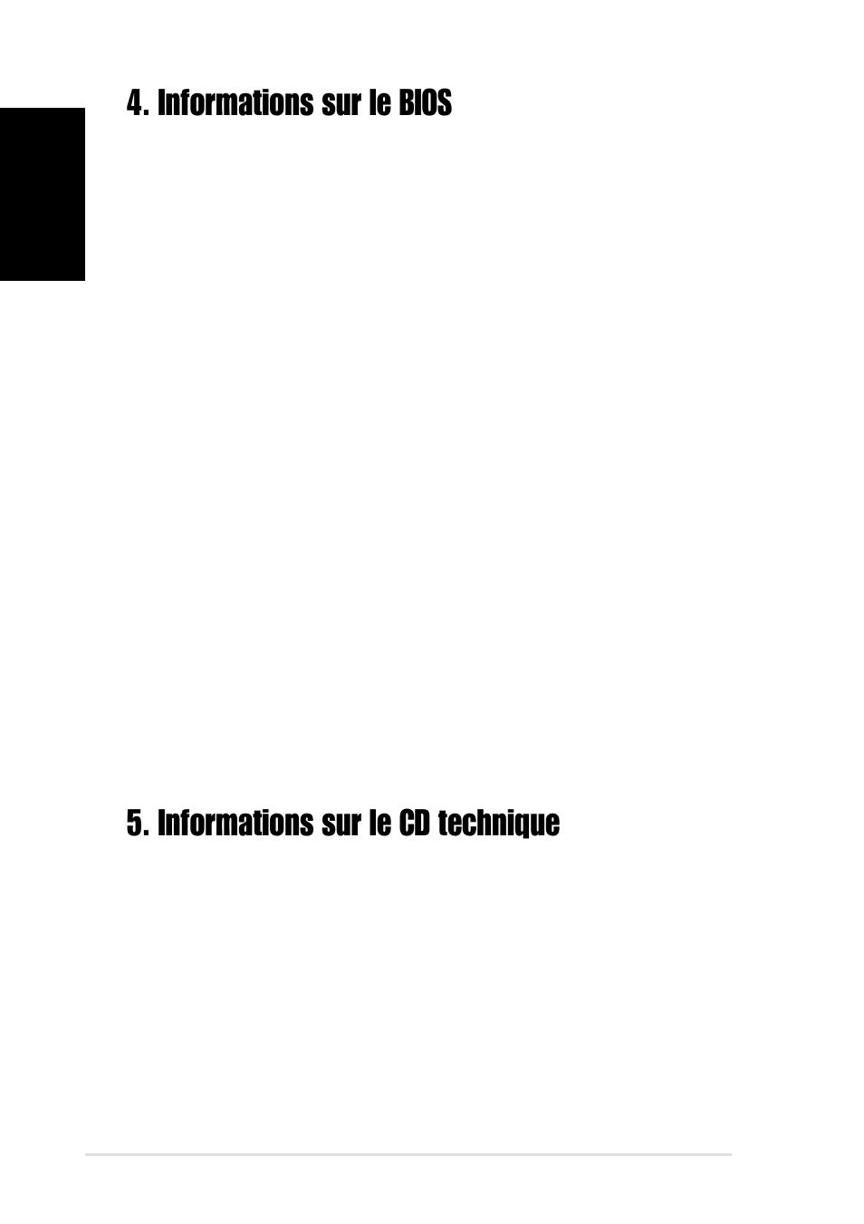 Informations sur le bios, Informations sur le cd technique, Mettre à jour le bios | Asus P4S800 User Manual | Page 4 / 16