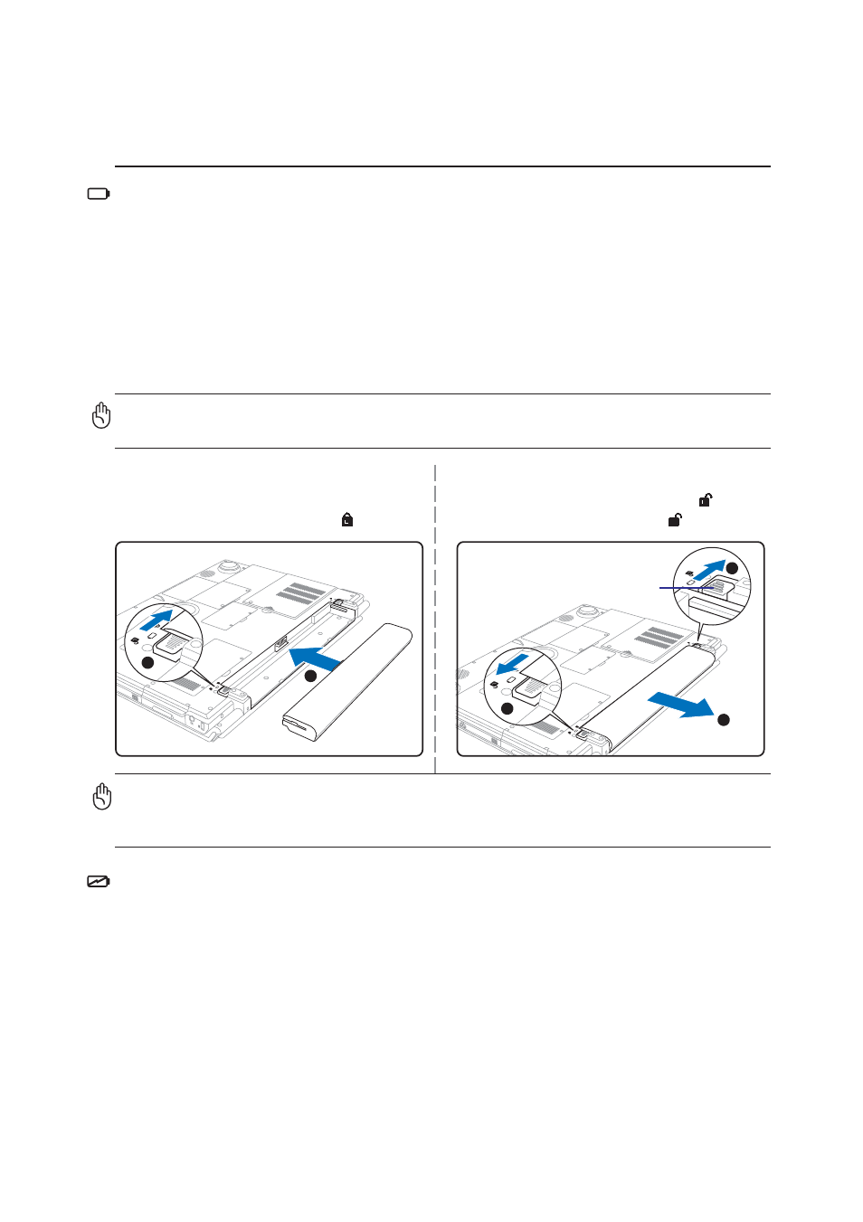 Using battery power, Charging the battery pack | Asus W2V User Manual | Page 25 / 72