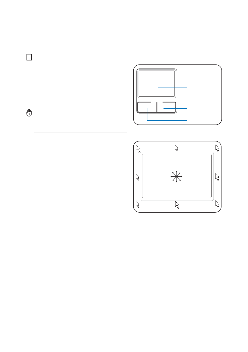 Pointing device, Using the touchpad | Asus W2V User Manual | Page 37 / 72