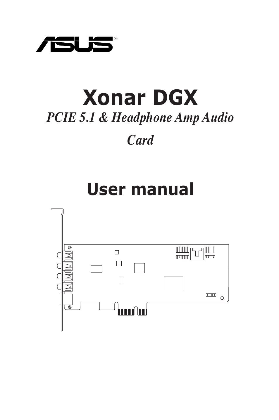 Asus Xonar DGX User Manual | 58 pages