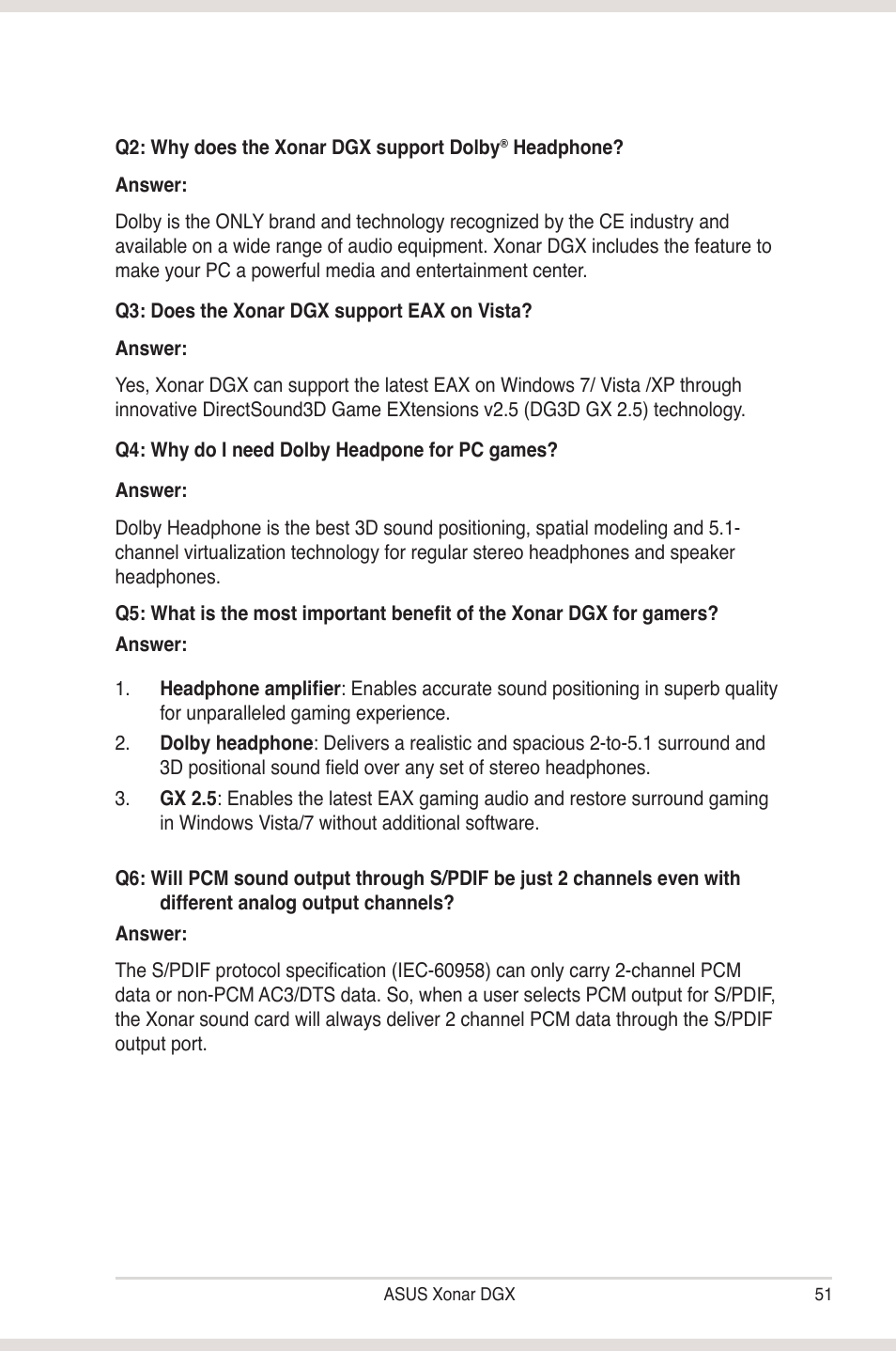 Asus Xonar DGX User Manual | Page 57 / 58