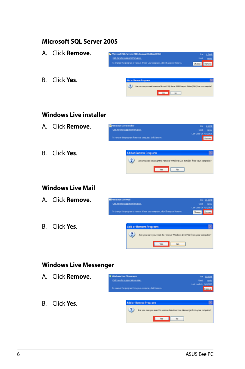 Asus Eee PC 901/XP User Manual | Page 6 / 14