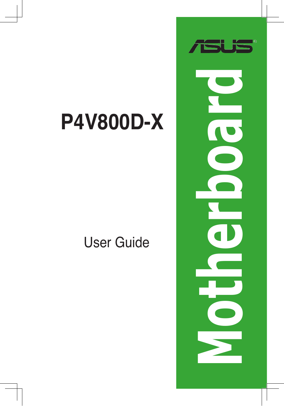 Asus P4V800D-X User Manual | 70 pages