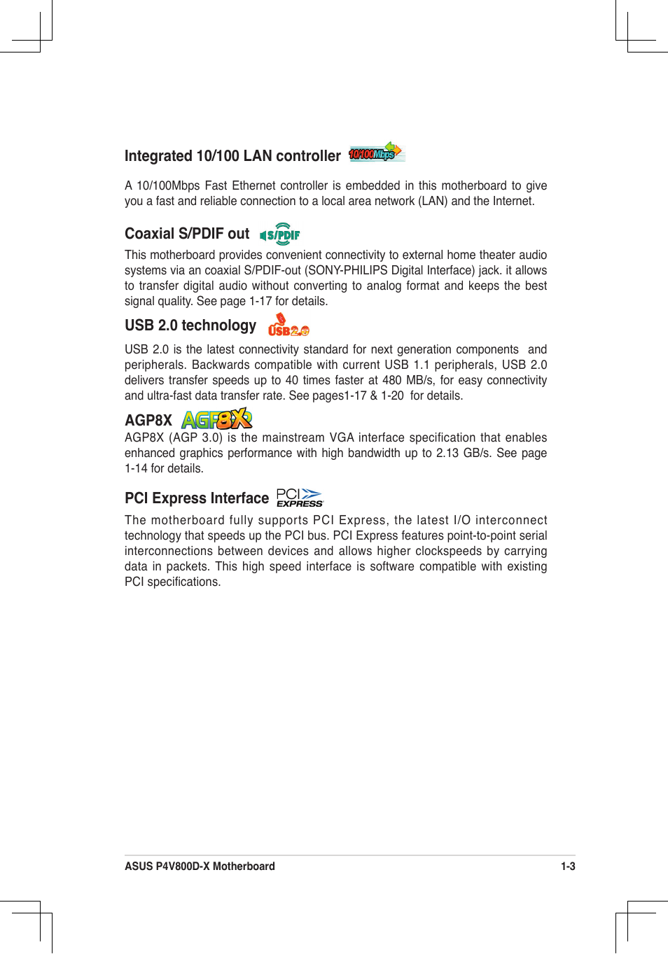 Asus P4V800D-X User Manual | Page 13 / 70
