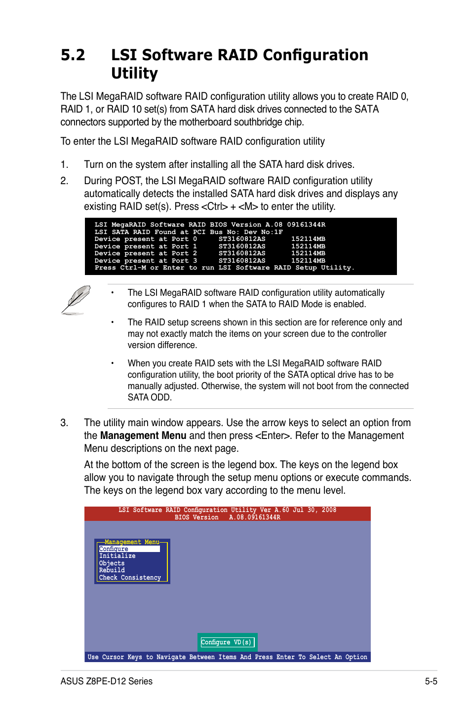2 lsi software raid configuration utility | Asus Z8PE-D12 User Manual | Page 111 / 168