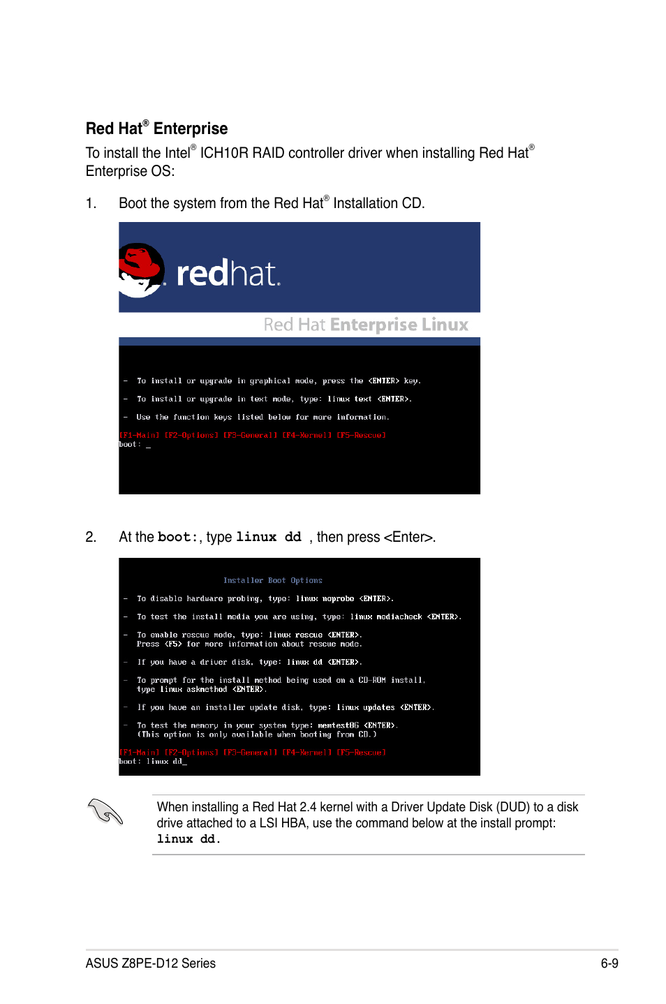Red hat, Enterprise | Asus Z8PE-D12 User Manual | Page 149 / 168