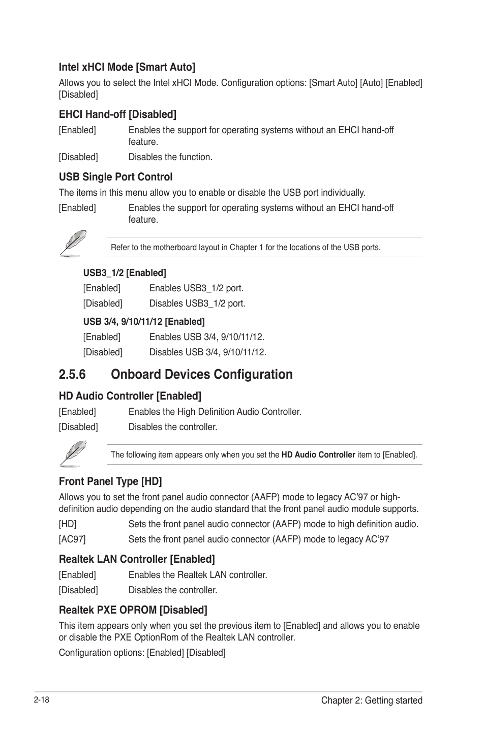 6 onboard devices configuration, Onboard devices configuration -18 | Asus C8HM70-I/HDMI User Manual | Page 42 / 57