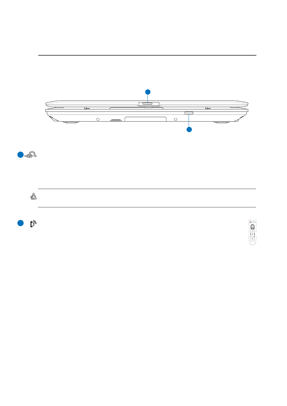 Front side, 21 knowing the parts, Display panel latch | Cir (consumer infrared) port | Asus Z93E User Manual | Page 21 / 70