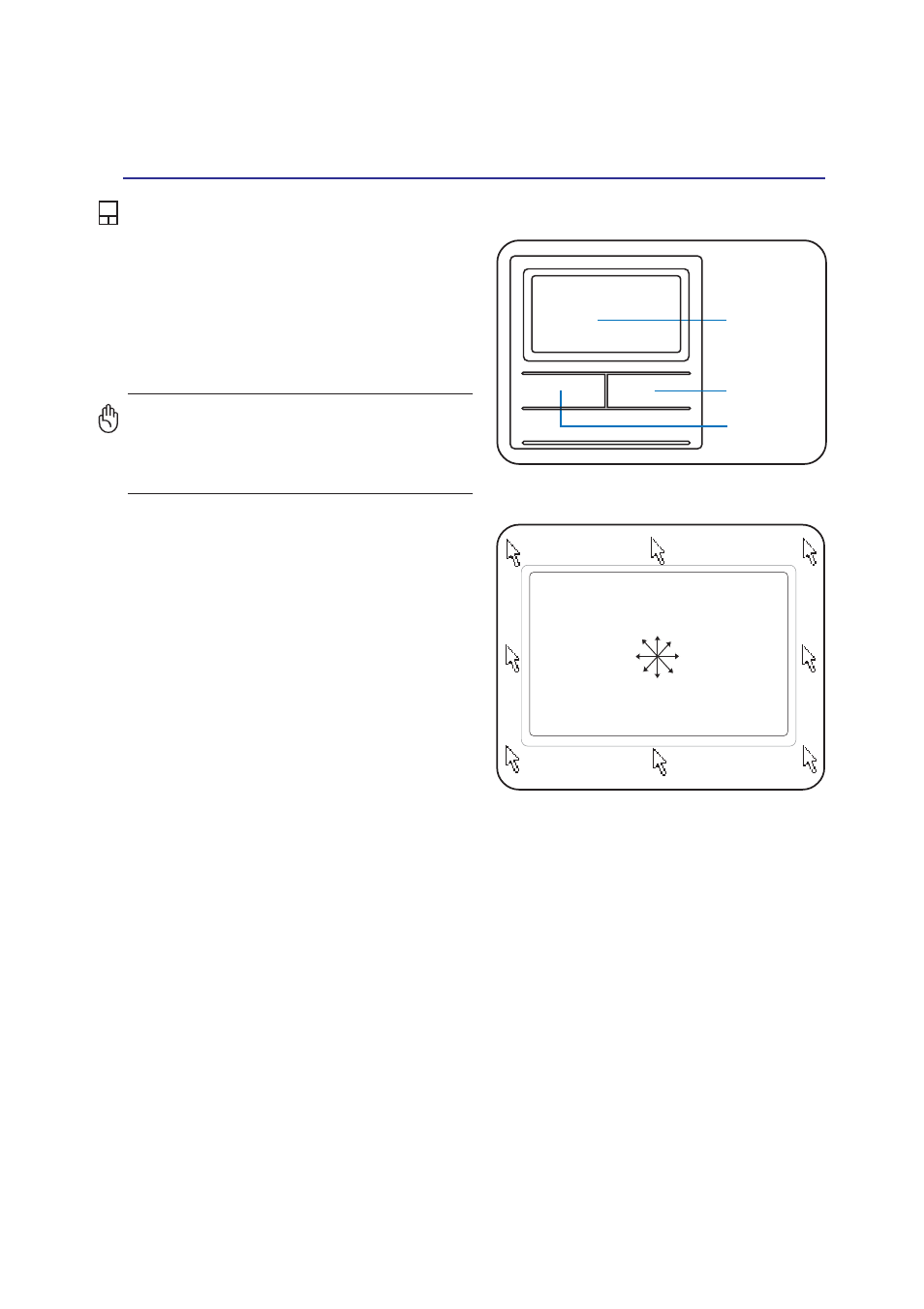 Pointing device, Using the touchpad | Asus Z93E User Manual | Page 35 / 70