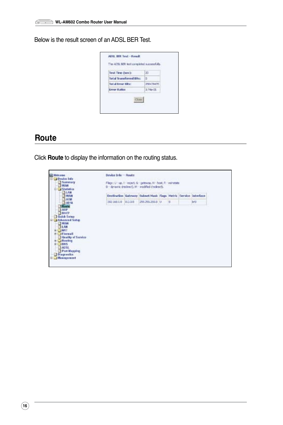 Route | Asus WL-AM602 User Manual | Page 18 / 48