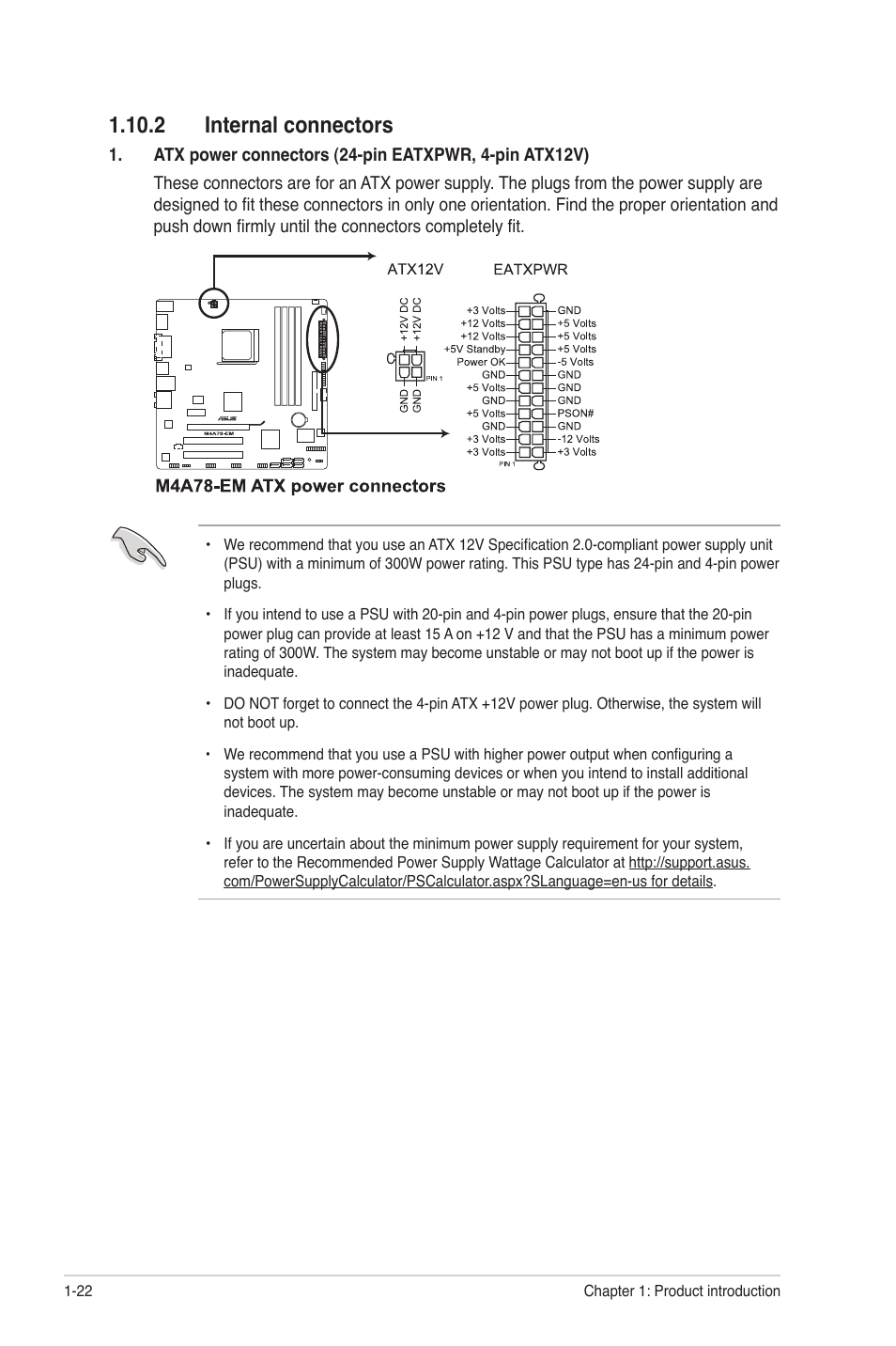 2 internal connectors, 2 internal connectors -22 | Asus M4A78-EM User Manual | Page 34 / 64