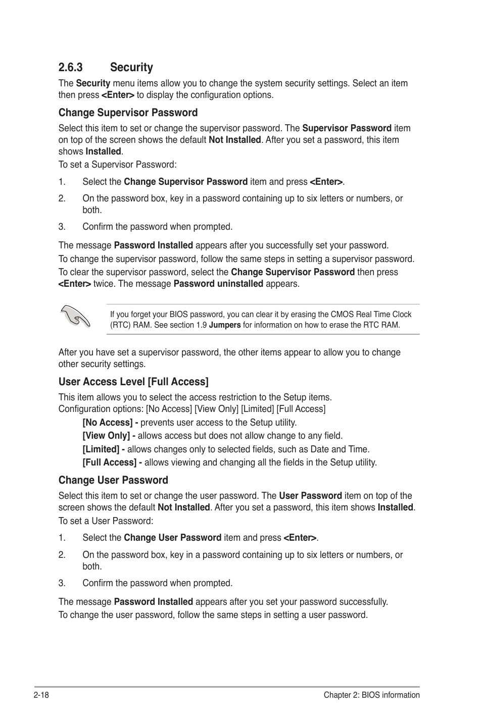 3 security | Asus P5G41-M LE User Manual | Page 60 / 62