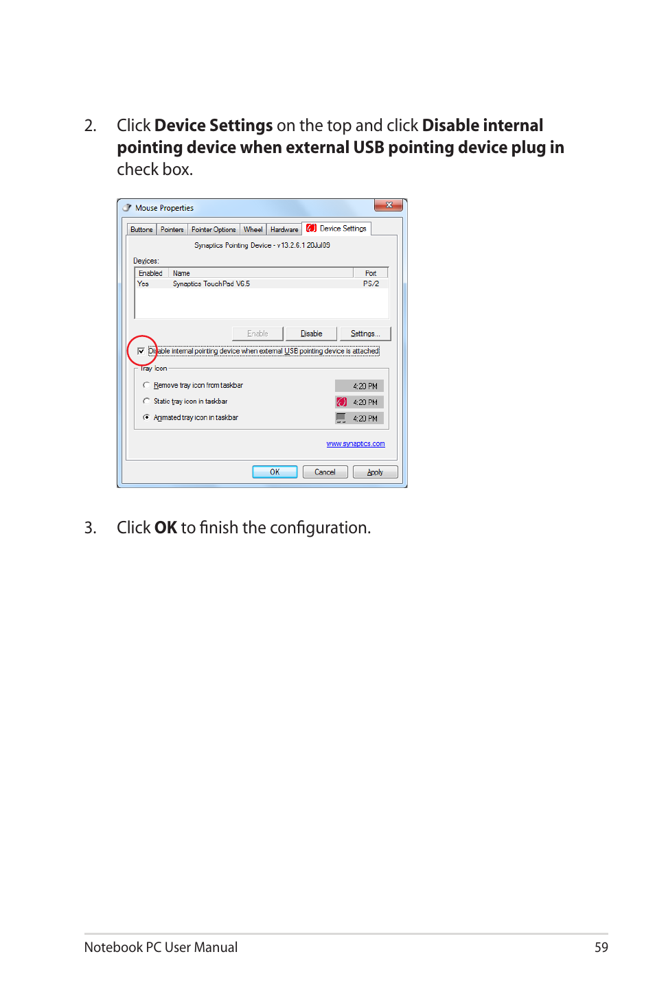 Asus G55VW User Manual | Page 59 / 134