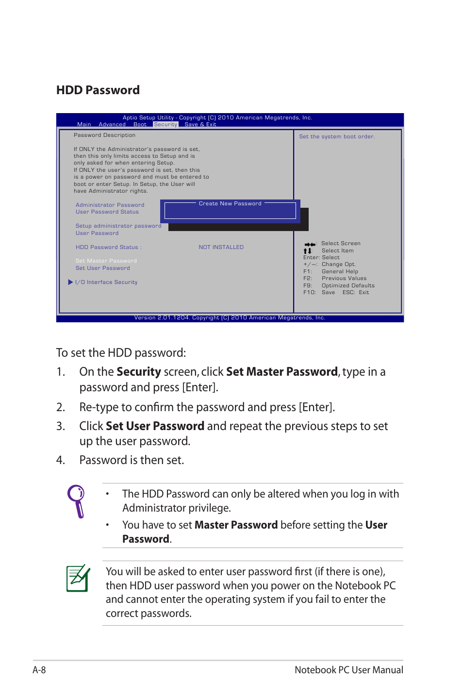 Asus G55VW User Manual | Page 86 / 134