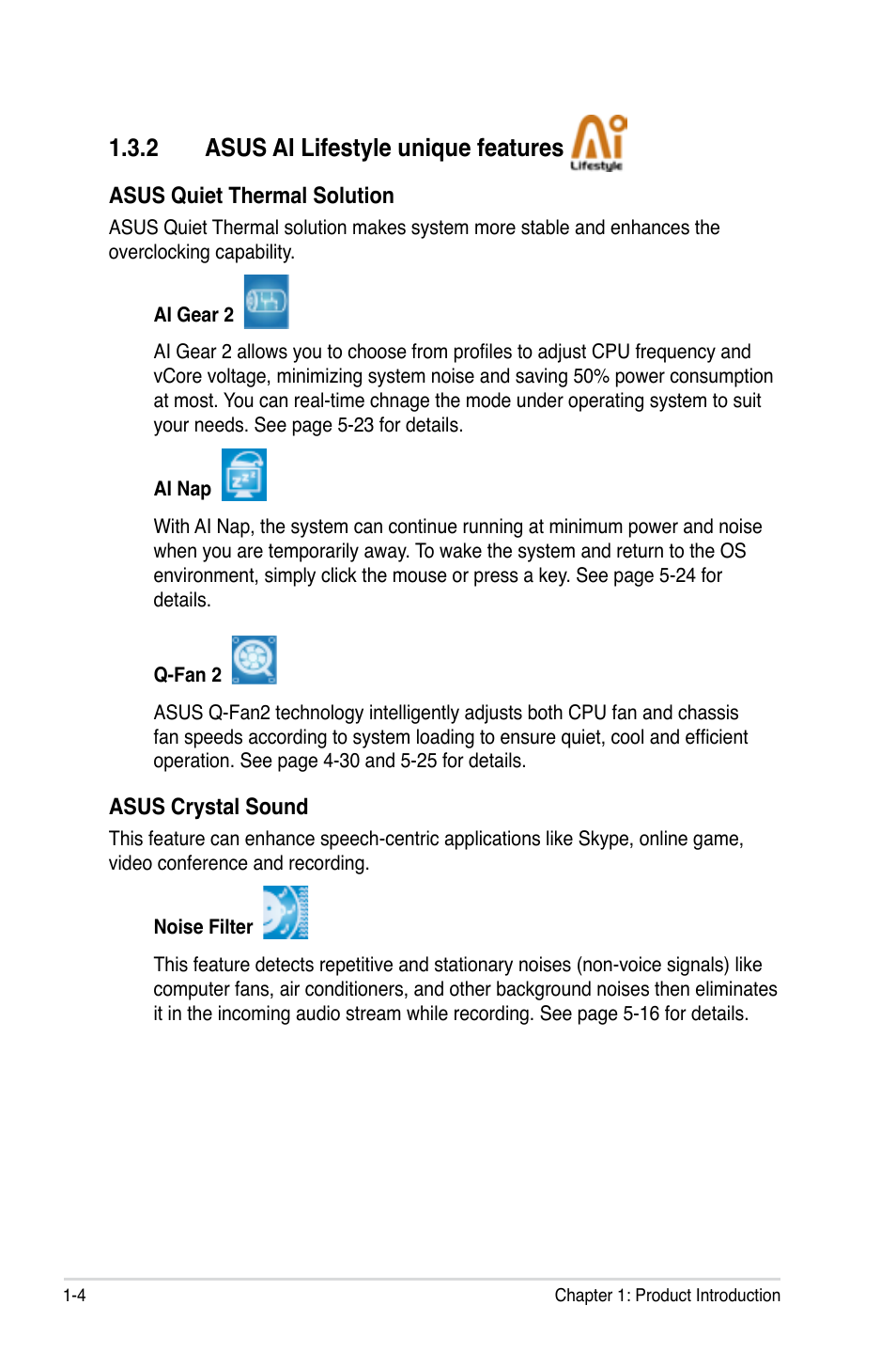 2 asus ai lifestyle unique features | Asus M3A User Manual | Page 18 / 134