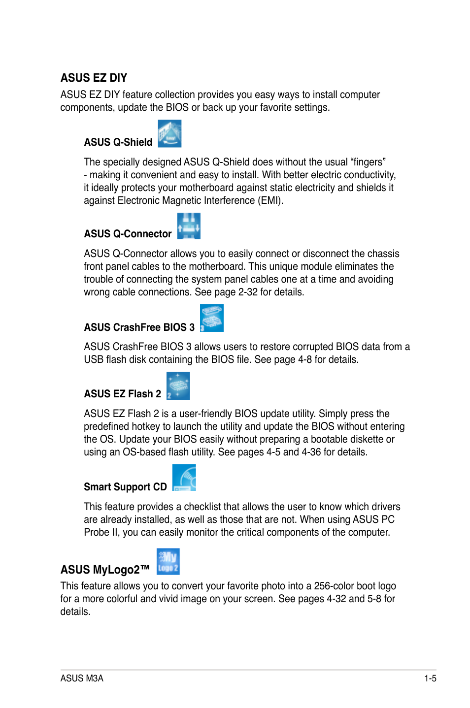 Asus M3A User Manual | Page 19 / 134