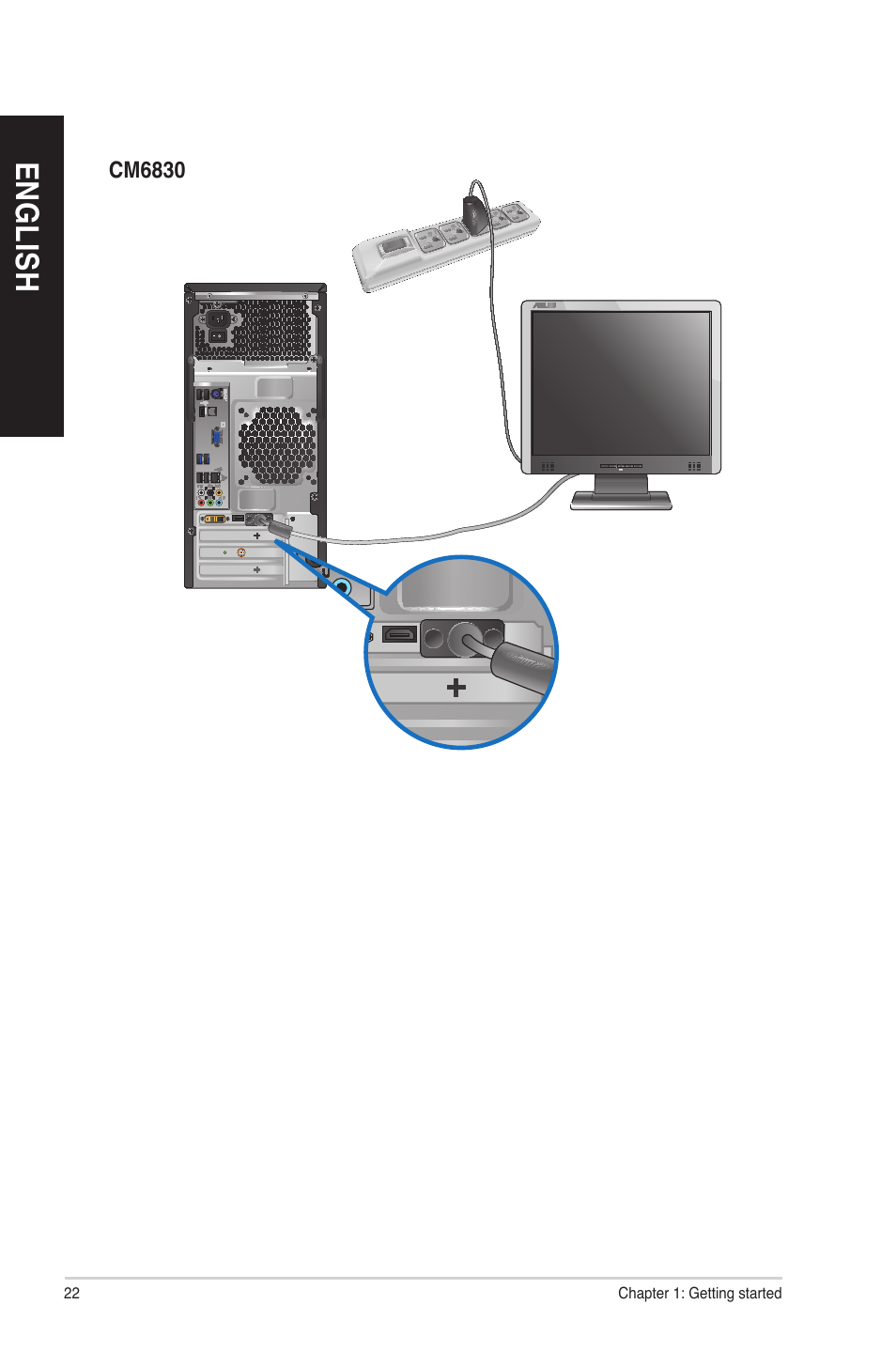 Asus CM6830 User Manual | Page 22 / 90