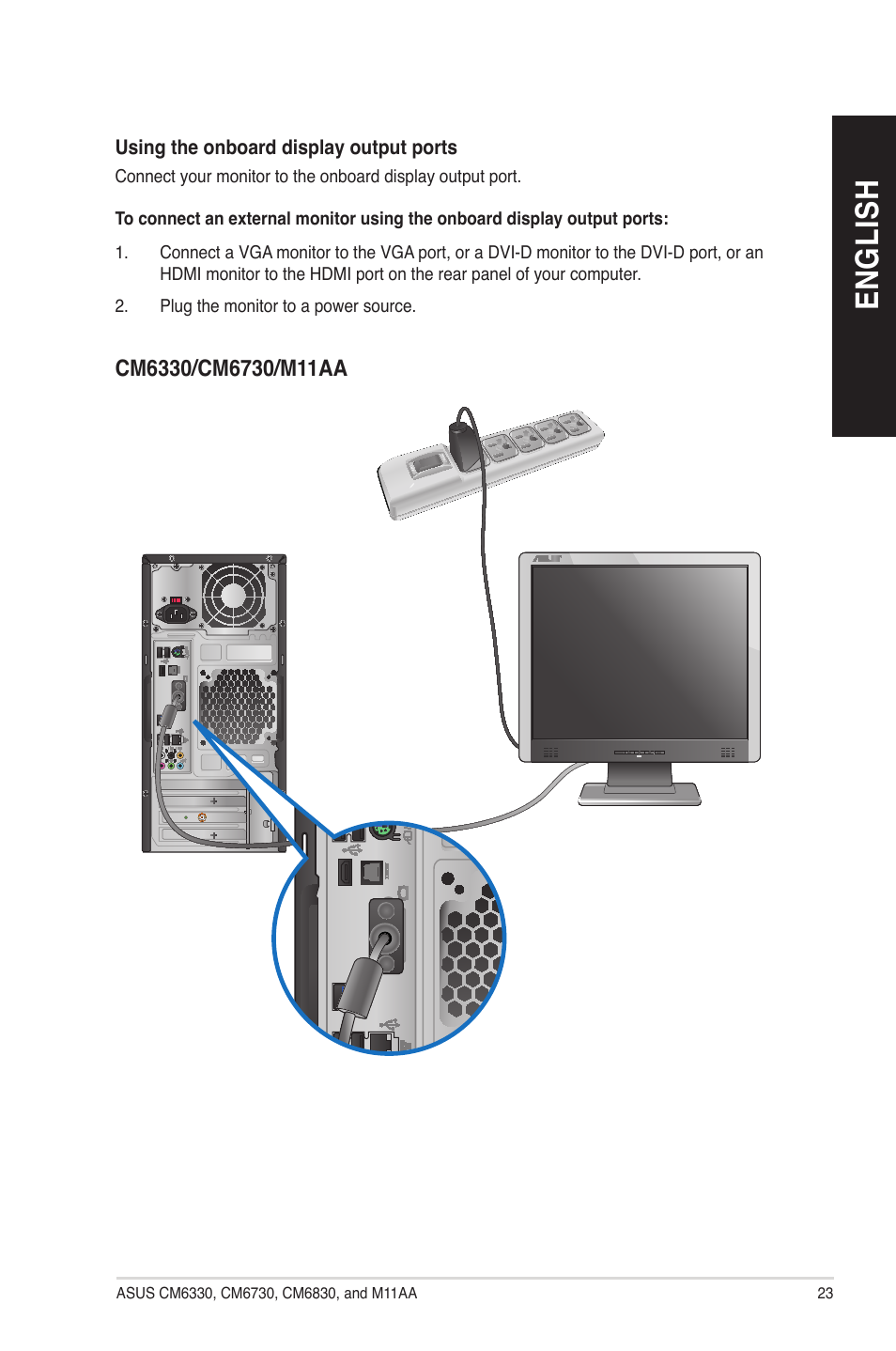 En gl is h en gl is h | Asus CM6830 User Manual | Page 23 / 90