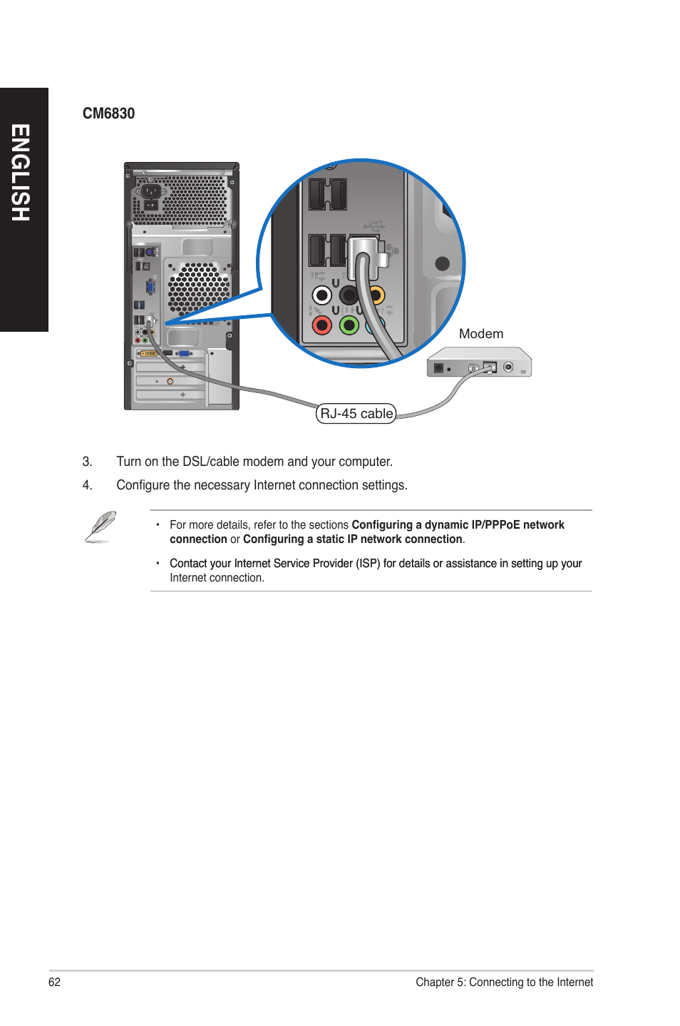 En gl is h en gl is h en gl is h en gl is h | Asus CM6830 User Manual | Page 62 / 90